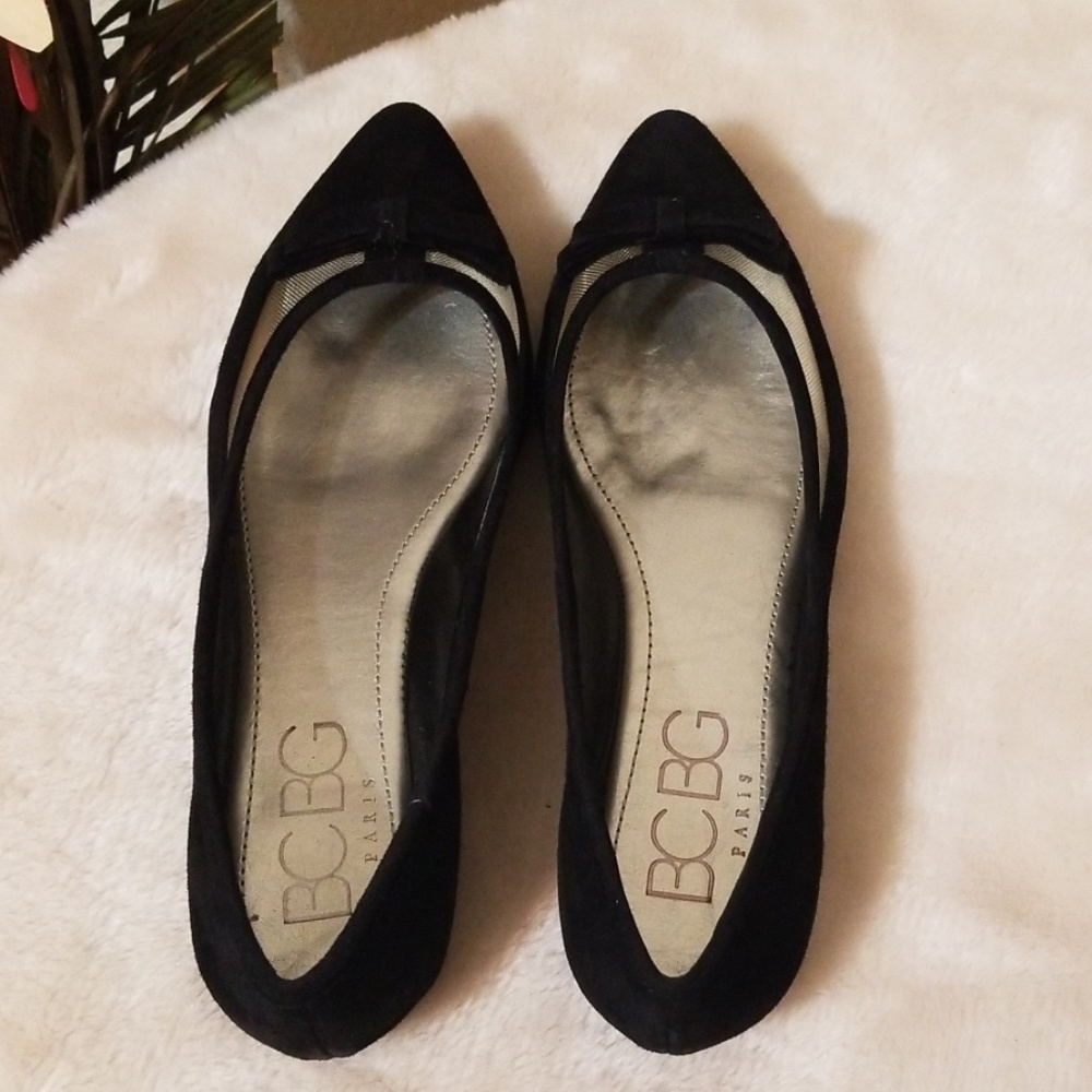 NIB<BCBG Paris> 👠 Zarine Black Suede Flats - Picture 3 of 8